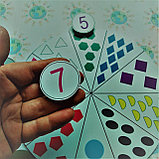 Цветные фигуры. Игра с прищепками для изучения цифр и цветов, фото 2