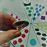 Цветные фигуры. Игра с прищепками для изучения цифр и цветов, фото 3