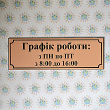 Табличка График работы