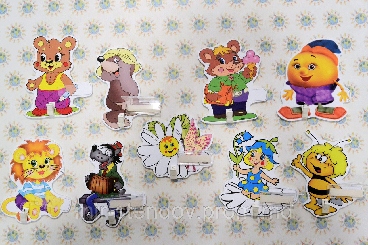 Стенды для рисунка и поделки с полочкой и прищепкой, фото 1