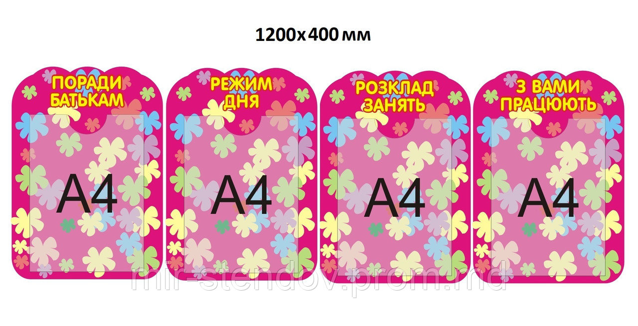 Стенд-ширма Цветочки, фото 1