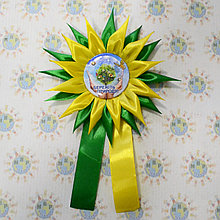 Канзаши Полянка с хвостиками для выпускников