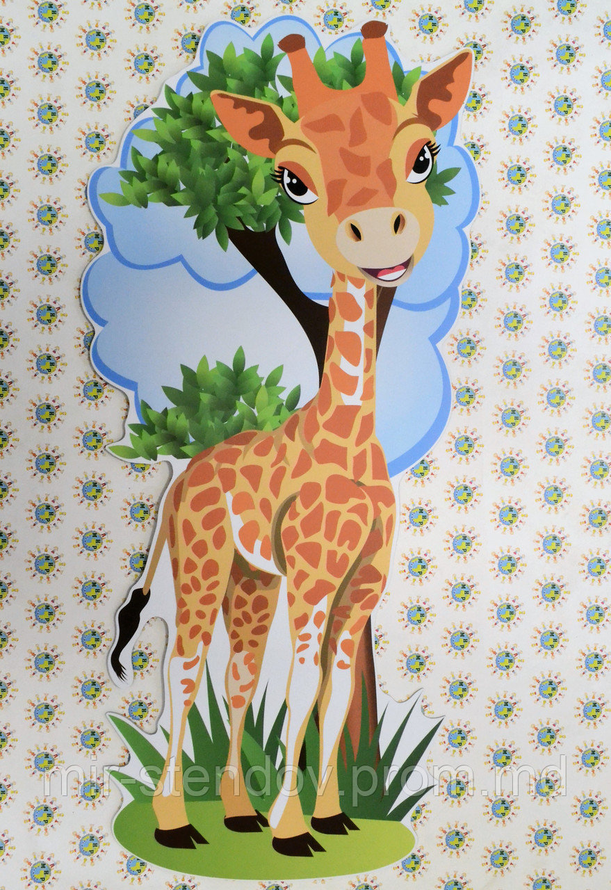 Жираф. Настенная декорация для детского сада. - фото 1 - id-p9522232