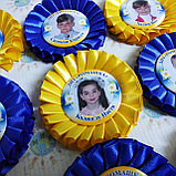 Жовті та сині розетки для випускників та першокласників, фото 3