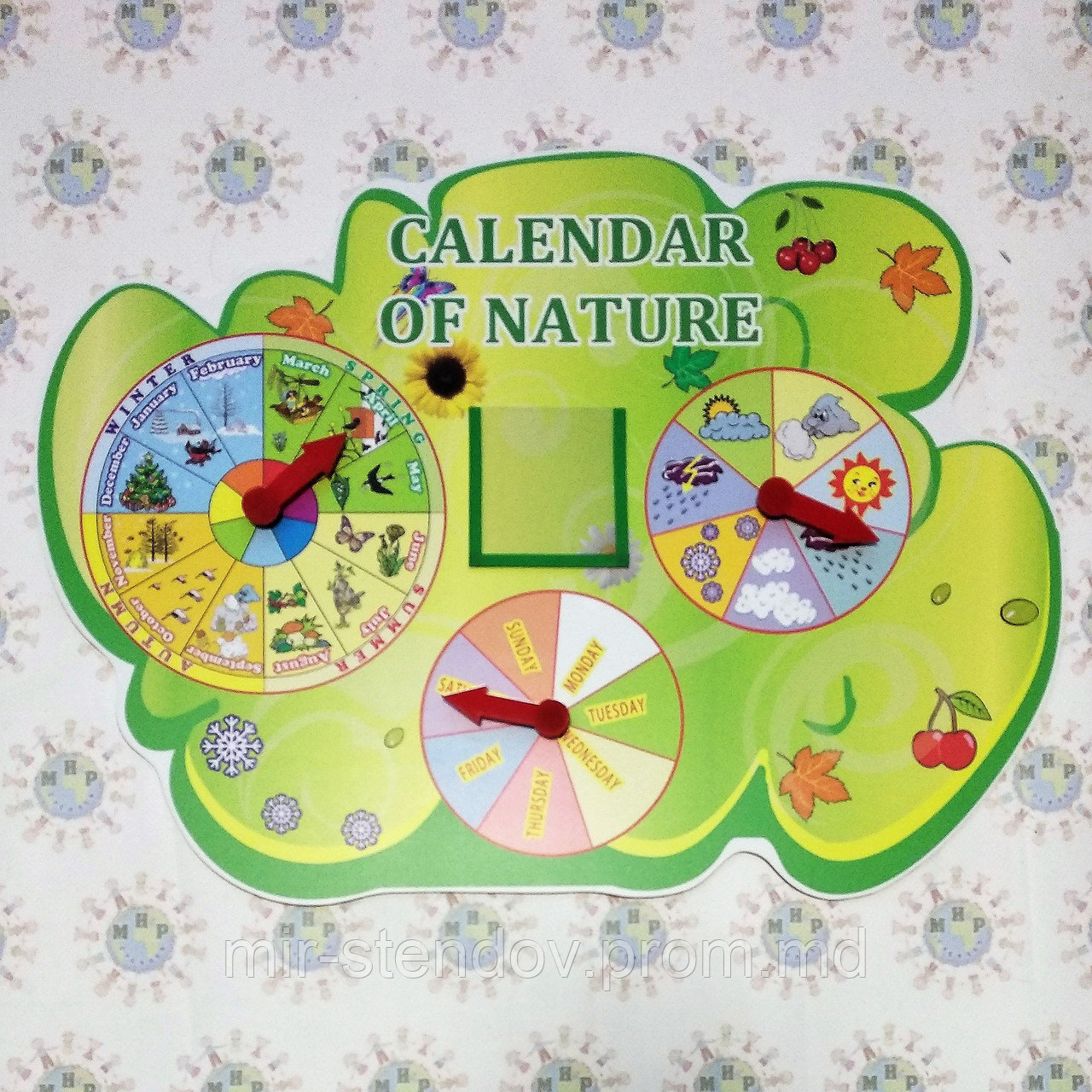 Календарь природы на английском языке. Calendar of Nature Зелёный, фото 1