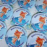 Значки Для выпускников детского сада Золотая рыбка (с рисунком или фото), фото 5