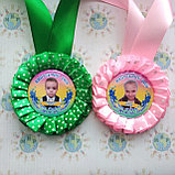 Медаль детская Розовый горошек, фото 3