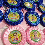 Медаль детская Розовый горошек, фото 4