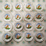 Значки для выпускников и первоклассников с розеткой Белая шампань, фото 3