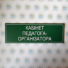 Табличка Педагог-организатор
