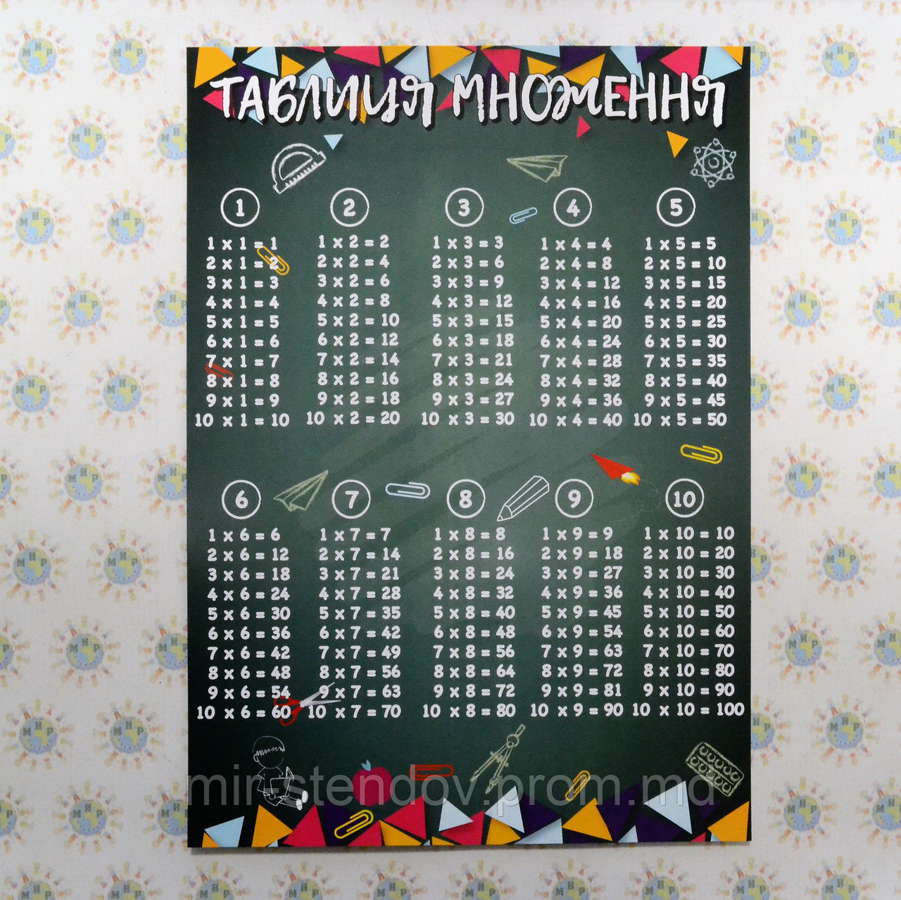 Таблица умножения.Стенд, фото 1