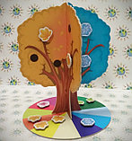 Настольное Обучающее пособие Дерево Времена года с магнитами, фото 2