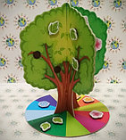 Настольное Обучающее пособие Дерево Времена года с магнитами, фото 5
