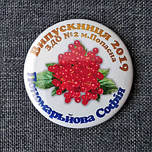 Значки для выпускников группы Рябинка