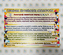 Правила вживання апострофа. Стенд