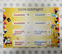 Знаки відношень. Стенд