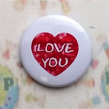 Значок на день святого Валентина Love you