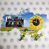 Часы Настенные карта Украины с фотографией школы и учеников, фото 2