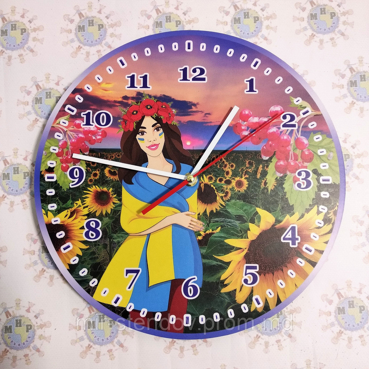 Настенные часы Украинка, фото 1