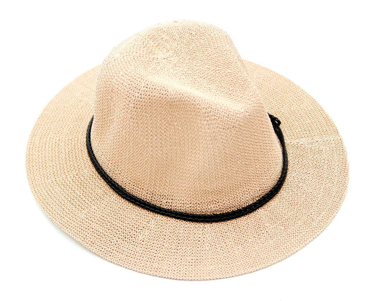 Летняя соломенная шляпа, Летняя шляпа Федора, шляпа Челентанка, унисекс. Розовая. - фото 1 - id-p9526741
