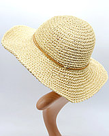 Женская шляпа с полями, пляжная летняя шляпка, шляпа женская летняя.