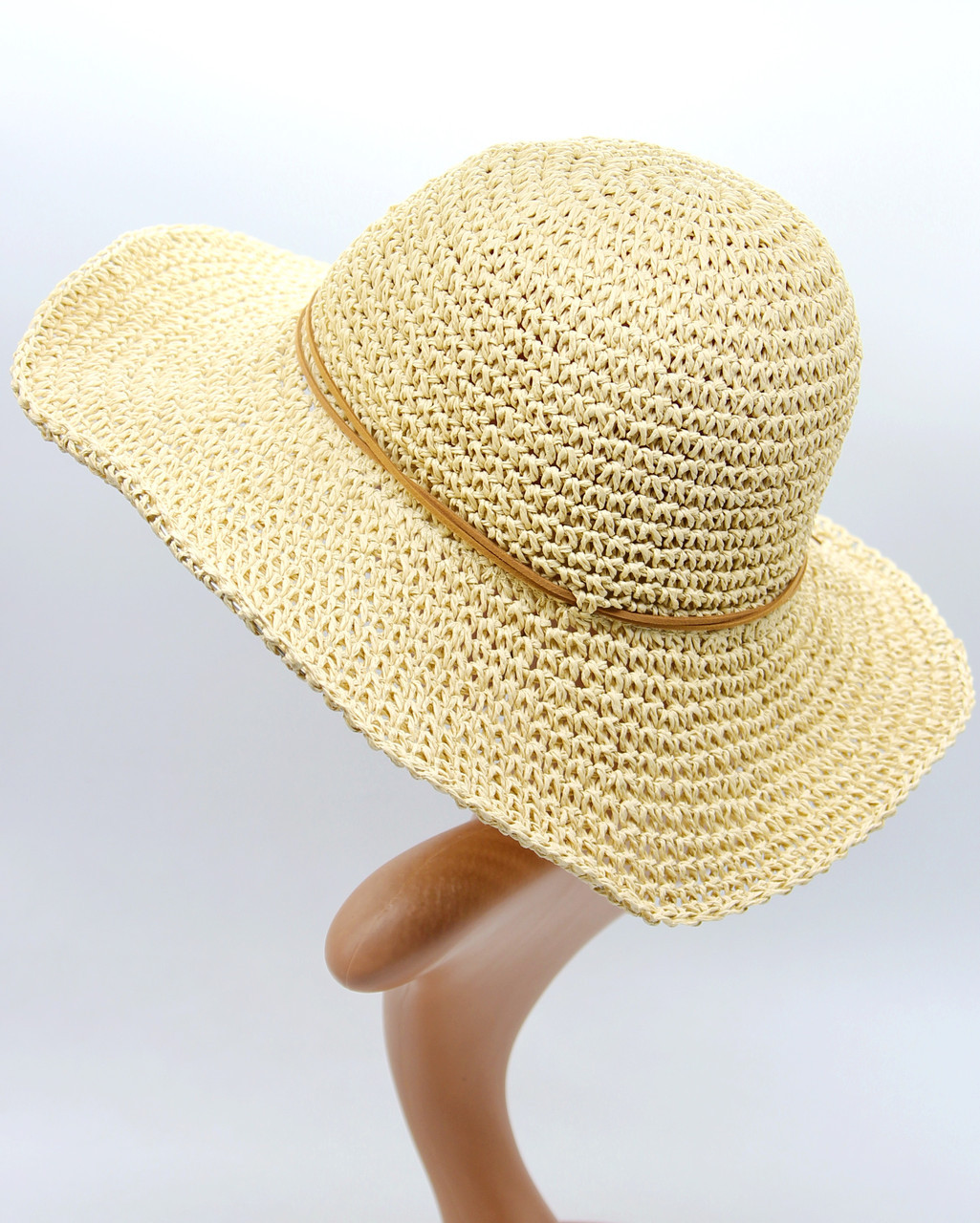 Женская шляпа с полями, пляжная летняя шляпка, шляпа женская летняя. - фото 1 - id-p9526745