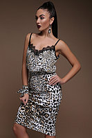 Леопард юбка Алина принт