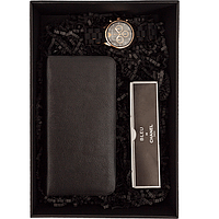 Мужской подарочный набор VIP (часы, портмоне и парфюм)