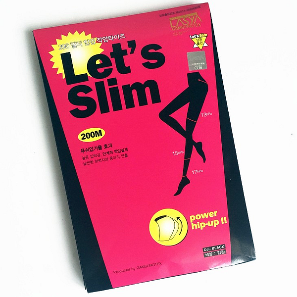 Утягивающие корейские колготки Let s Slim 200 D (антиварикозные) - фото 1 - id-p9559610