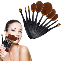Профессиональные кисти для макияжа Mermaid Multipurpose Brush (10 шт)