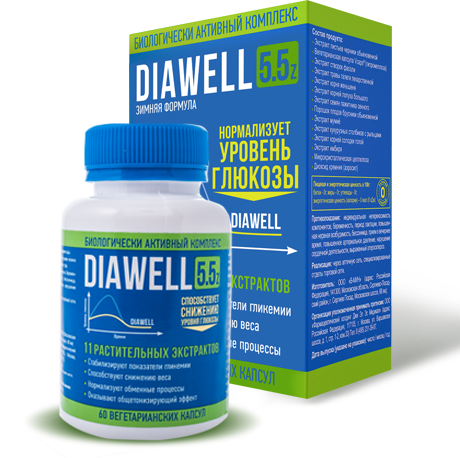 Капсулы от диабета Diawell 5.5 Z (Диавелл) - фото 1 - id-p9559871