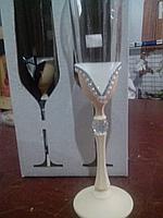 Cвадебные бокалы для шампанского Mr & Mrs 2 пр 3 вида в ассортименте 190 мл Bohemia Antik