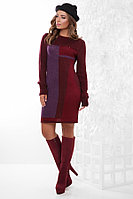 Платье 157 марсала-фиолетовый-бордовый