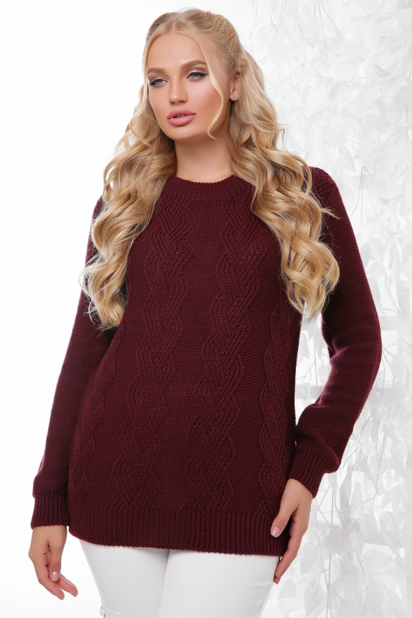 Свитер 152 марсала - фото 1 - id-p9430998