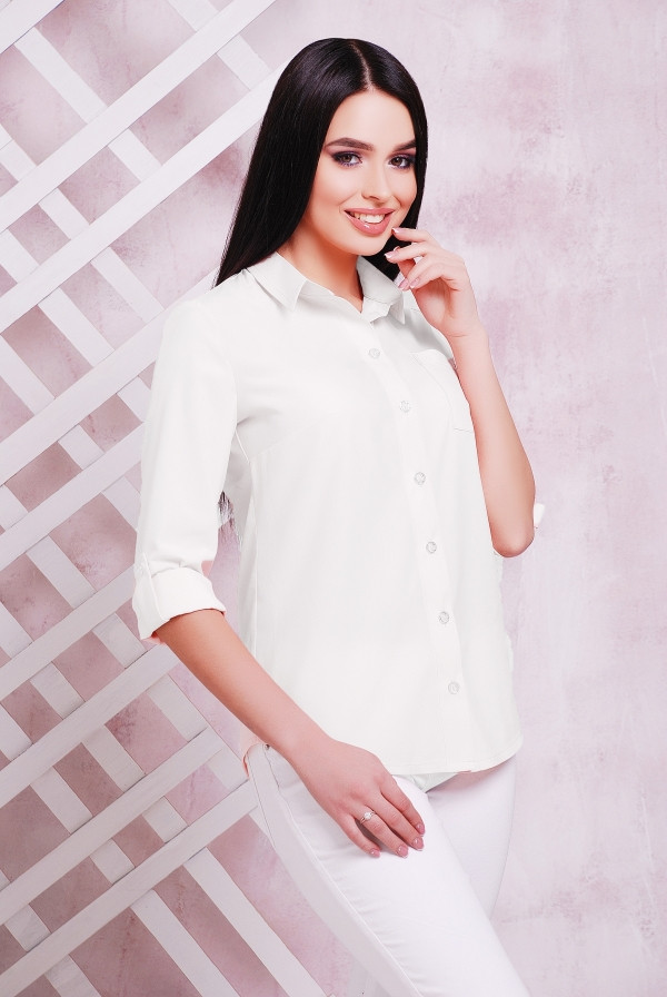 Блуза 1710 белый - фото 1 - id-p9432178