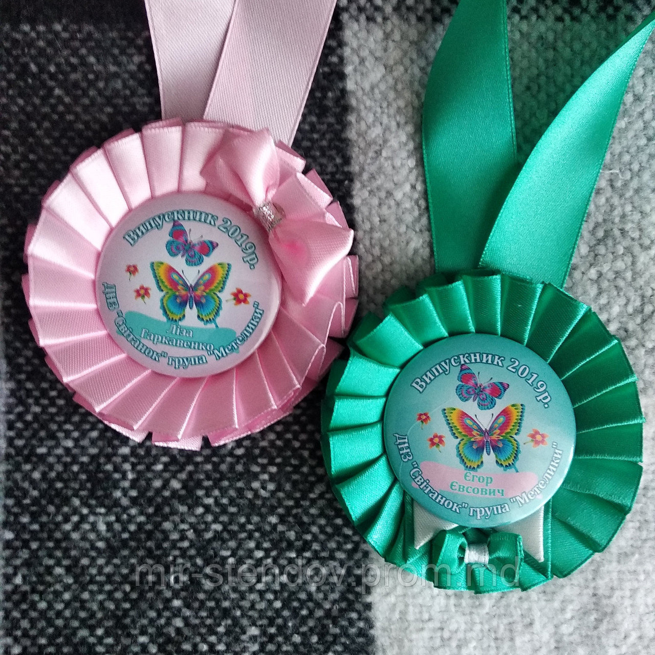 Медали для выпускников Джентельмен Морская волна и Модница, фото 1
