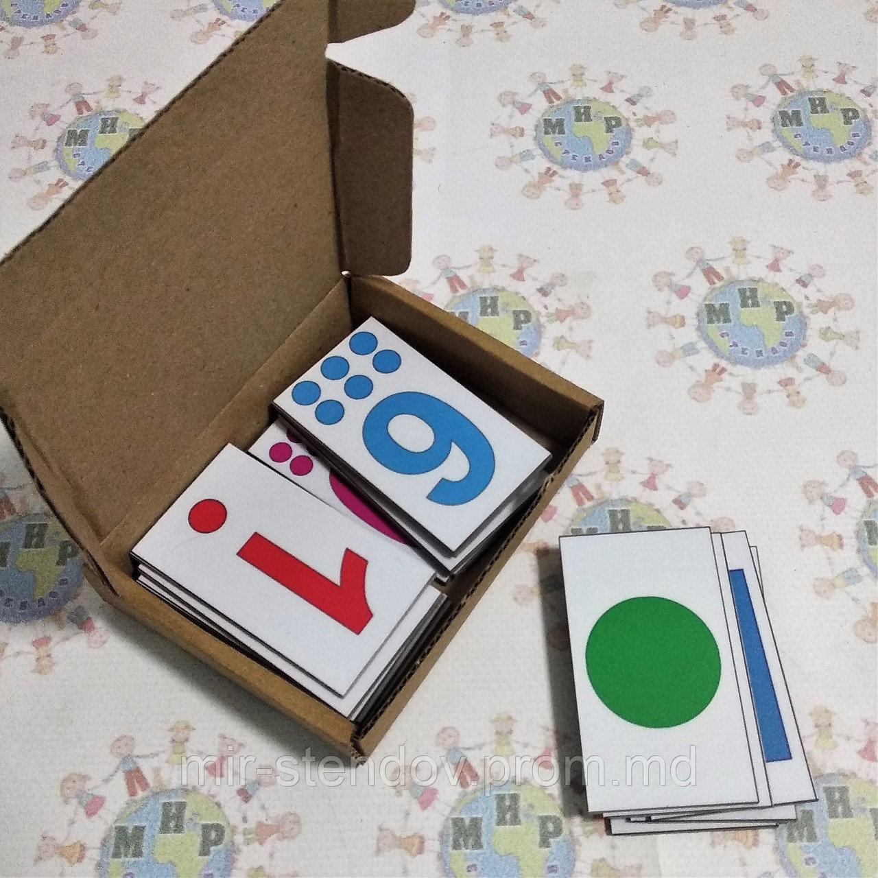 Набор цифр и фигур. Дидактический материал, фото 1