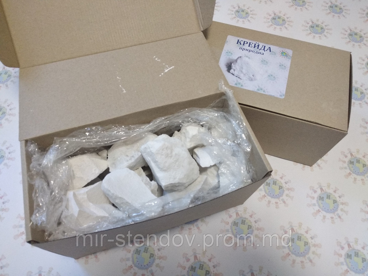 Мел для доски природный в коробке 1 кг, фото 1