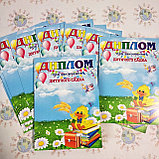 Диплом и значок именной для выпускника детского сада Ромашка группы Колосок, фото 4