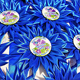 Медаль с розеткой Васильки Синяя, фото 3