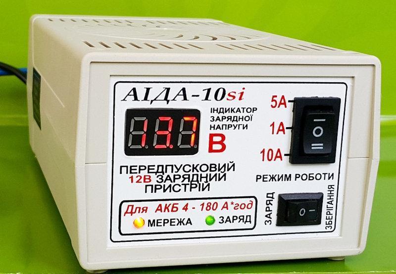 Аида 10si: зарядное устройство для авто аккумуляторов 4-180 Ач с цифровым индикатором - фото 1 - id-p9605138
