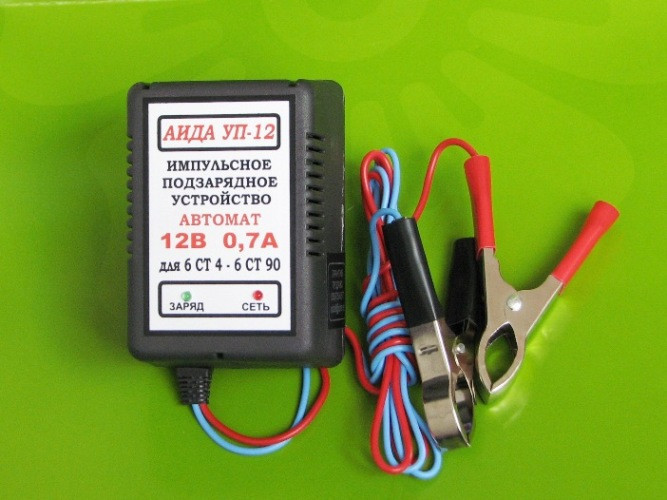 Аида УП-12: зарядное устройство для авто аккумуляторов 4-20 Ач - фото 1 - id-p9609481