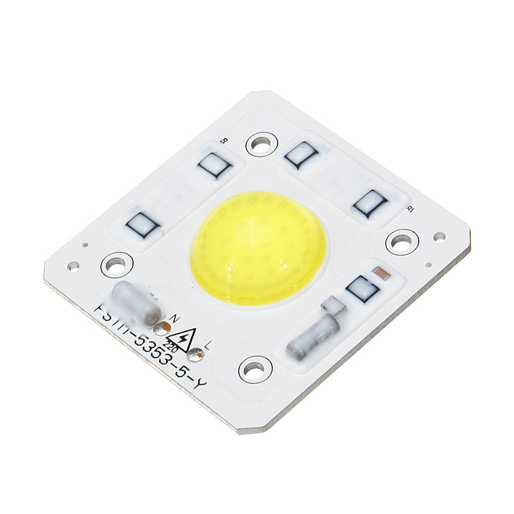 Сверхъяркий LED светодиод 30Ватт DIY CHIP 220V ( встроенный драйвер ) с линзой 53*53mm - фото 1 - id-p9624458