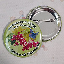 Значки Для выпускников детского сада Калинка