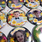 Значки для выпускников с фотографиями Звезды, фото 2