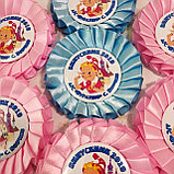 Значок на 1 сентября и выпускной с розеткой Голубой, фото 2