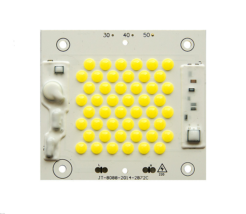 Сверхъяркая светодиодная LED матрица 50Ватт 220V ( встроенный драйвер ) 88*80mm - фото 1 - id-p9632797