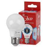 Лампа светодиодная ЭРА ECO LED A55-8W-840-E27 (диод, груша, 8Вт, нейтр, E27) - фото 1 - id-p9718420