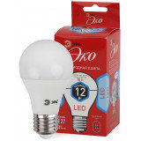 Лампа светодиодная ЭРА ECO LED A60-12W-840-E27 (диод, груша, 12Вт, нейтр, E27)