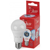 Лампа светодиодная ЭРА ECO LED A60-14W-840-E27 (диод, груша, 14Вт, нейтр, E27) - фото 1 - id-p9720416
